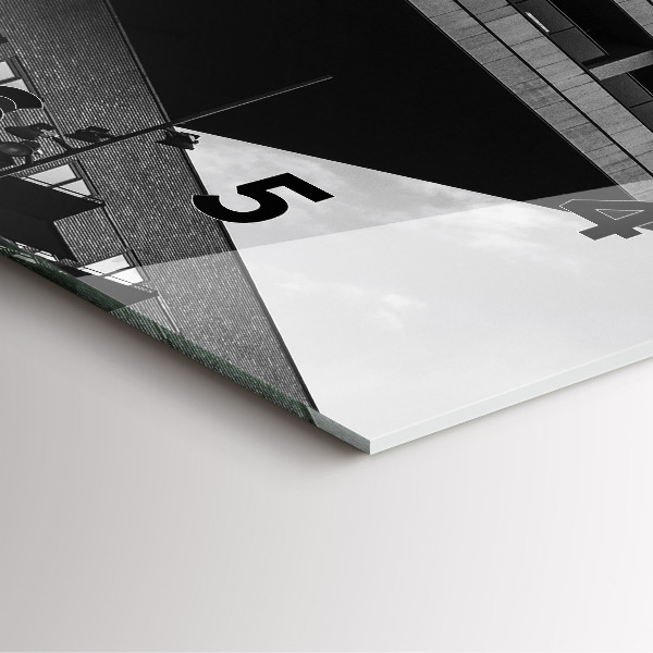 Čtvercové nástěnné hodiny Architektura v Amsterdamu