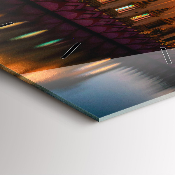 Čtvercové nástěnné hodiny Chrám v Bangkoku