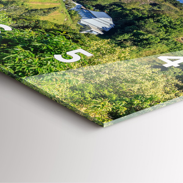 Skleněné hodiny čtvercové Národní park Chiang mai