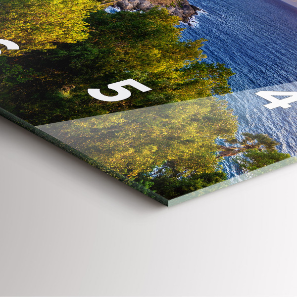 Skleněné hodiny čtvercové Phuket v Thajsku