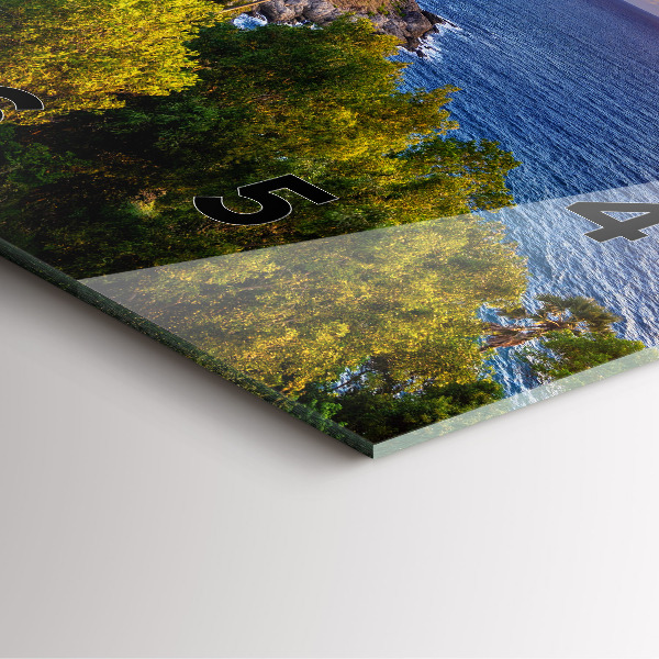 Skleněné hodiny čtvercové Phuket v Thajsku