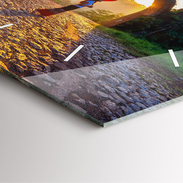 Skleněné hodiny čtvercové Park Surat Thani v Thajsku