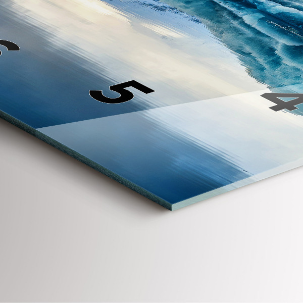 Skleněné hodiny čtvercové Jezero Jokulsarlon Island