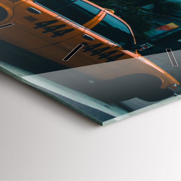 Skleněné hodiny čtvercové Miami na Floridě