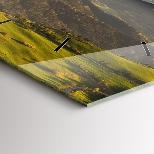 Skleněné hodiny čtvercové Pieniny - Vysoký štít