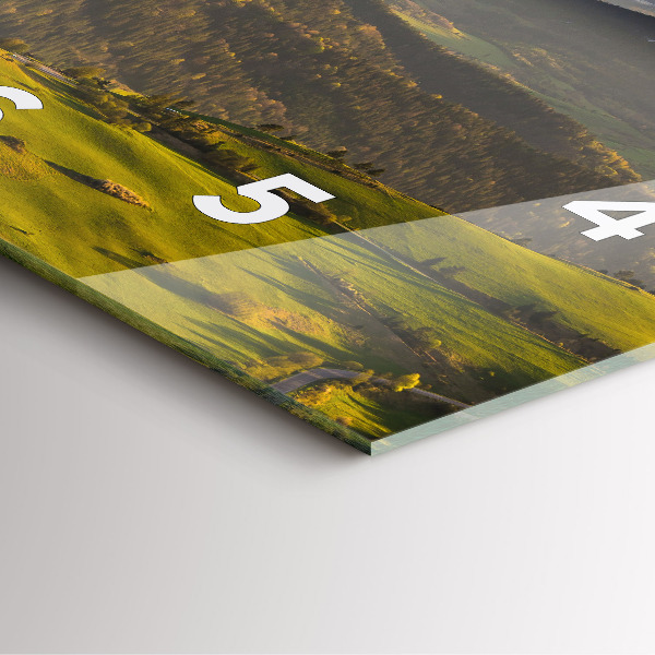 Skleněné hodiny čtvercové Pieniny - Vysoký štít