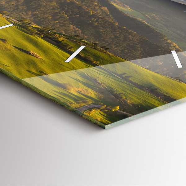 Skleněné hodiny čtvercové Pieniny - Vysoký štít