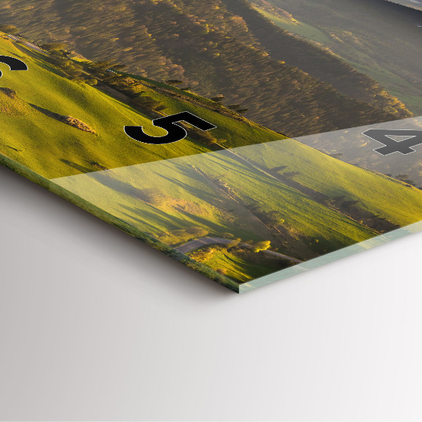 Skleněné hodiny čtvercové Pieniny - Vysoký štít