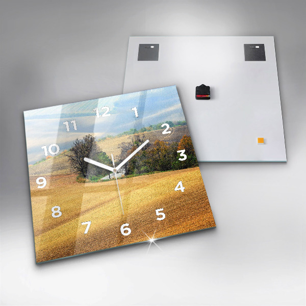 Skleněné hodiny čtvercové Moravský venkov