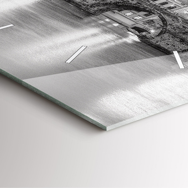 Skleněné hodiny čtvercové Karlův most v Praze