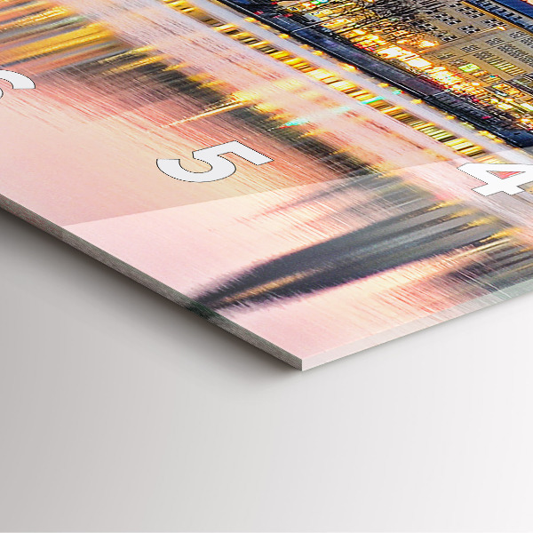 Skleněné hodiny čtvercové Alster v Hamburku