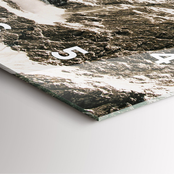 Čtvercové nástěnné hodiny Watzmannovy hory