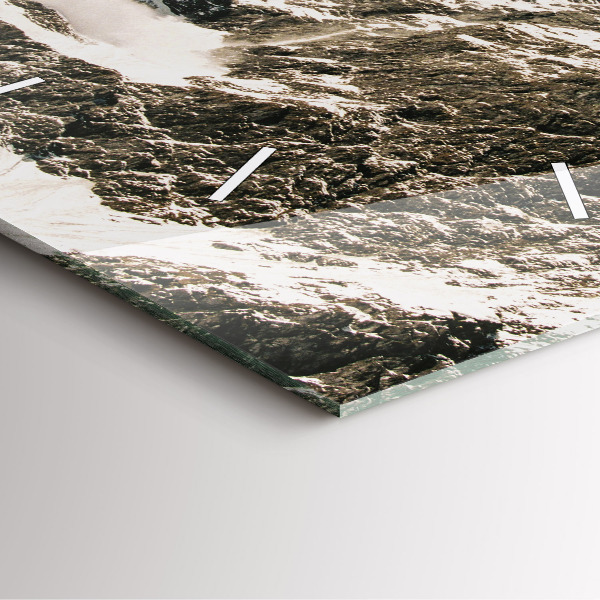 Čtvercové nástěnné hodiny Watzmannovy hory