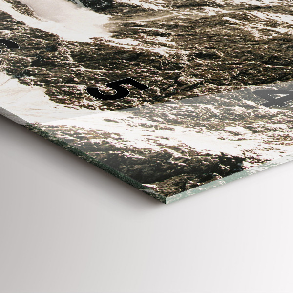 Čtvercové nástěnné hodiny Watzmannovy hory