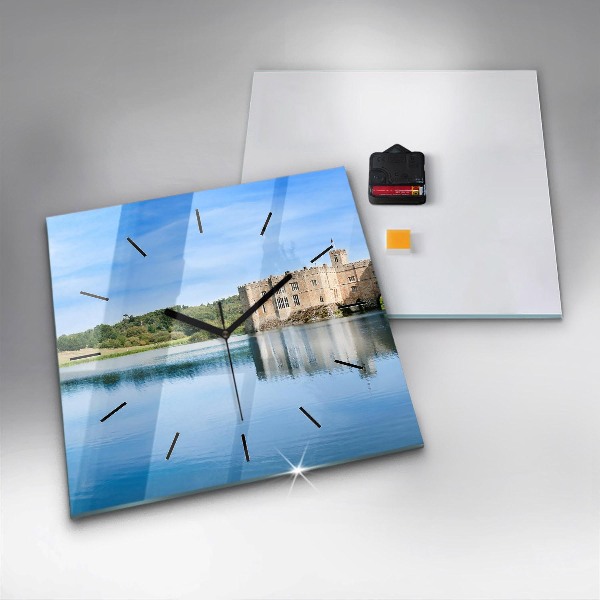 Skleněné hodiny čtvercové Hrad Leeds