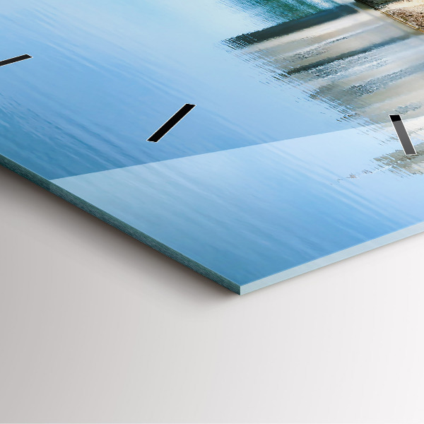 Skleněné hodiny čtvercové Hrad Leeds