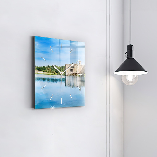 Skleněné hodiny čtvercové Hrad Leeds