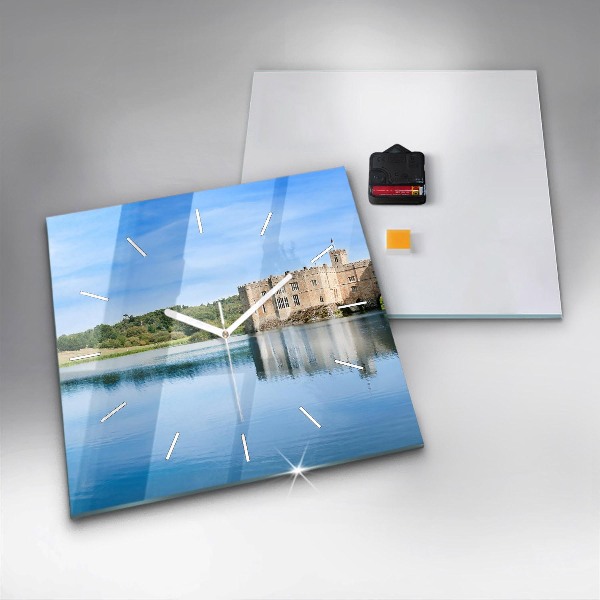 Skleněné hodiny čtvercové Hrad Leeds