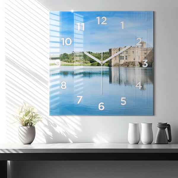 Skleněné hodiny čtvercové Hrad Leeds