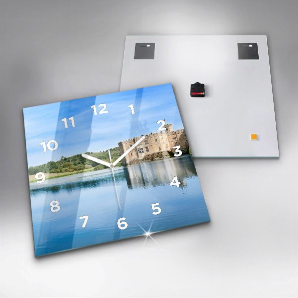 Skleněné hodiny čtvercové Hrad Leeds