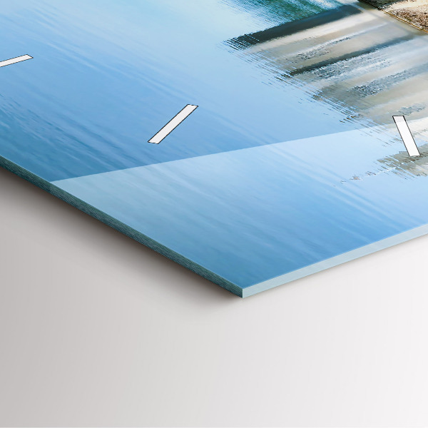 Skleněné hodiny čtvercové Hrad Leeds