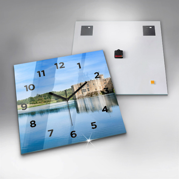 Skleněné hodiny čtvercové Hrad Leeds