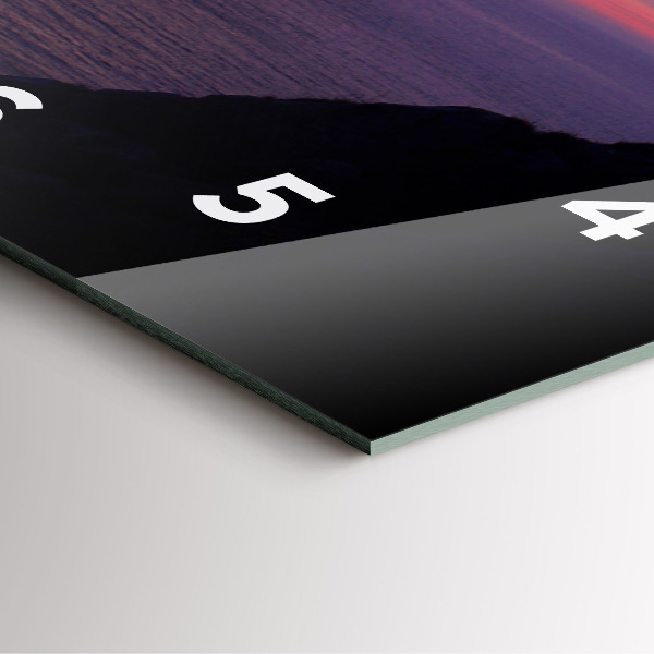 Skleněné hodiny čtvercové Kamenná hlava