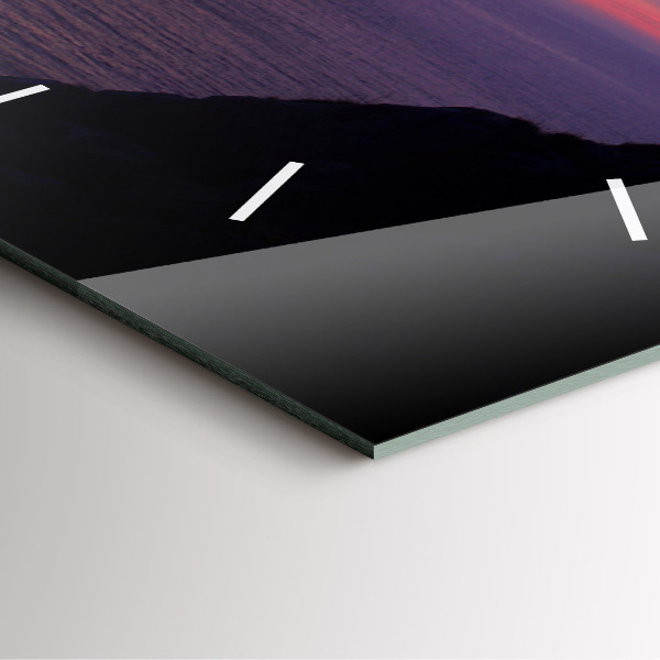 Skleněné hodiny čtvercové Kamenná hlava