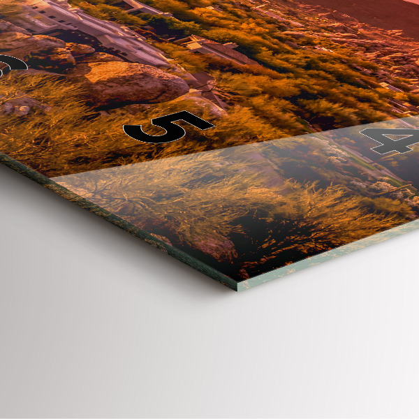 Čtvercové nástěnné hodiny Západ slunce v severním Scottsdale