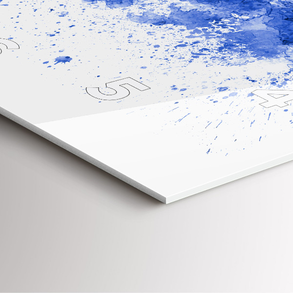 Čtvercové nástěnné hodiny Akvarel ze San Antonia