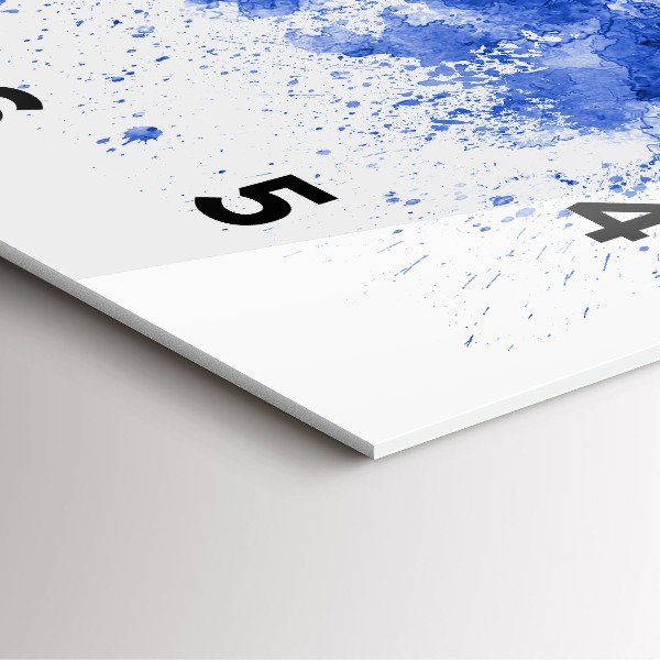 Čtvercové nástěnné hodiny Akvarel ze San Antonia