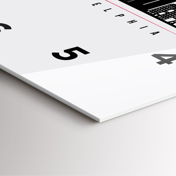 Skleněné hodiny čtvercové Ilustrace Philadelphia