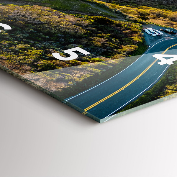 Čtvercové nástěnné hodiny Silnice v San Franciscu