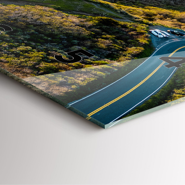 Čtvercové nástěnné hodiny Silnice v San Franciscu