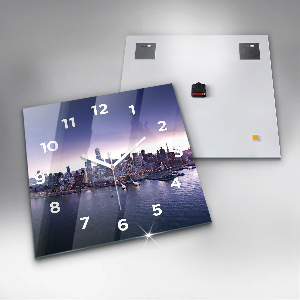 Skleněné hodiny čtvercové Pohled na San Francisco