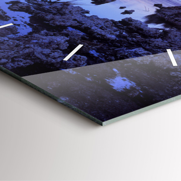 Skleněné hodiny čtvercové Kalifornské jezero