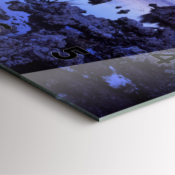 Skleněné hodiny čtvercové Kalifornské jezero