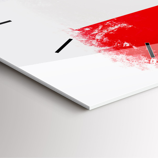 Skleněné hodiny čtvercové Vlajka Francie