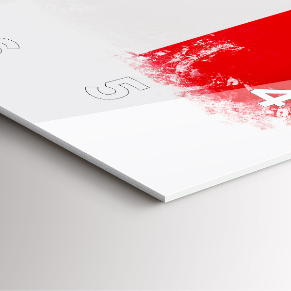 Skleněné hodiny čtvercové Vlajka Francie