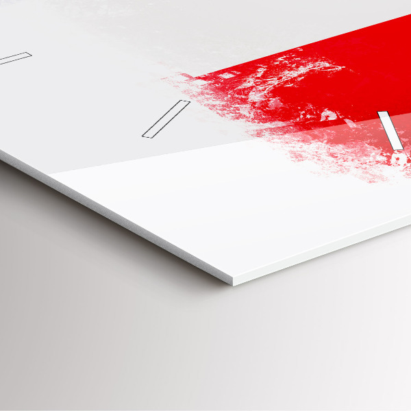 Skleněné hodiny čtvercové Vlajka Francie