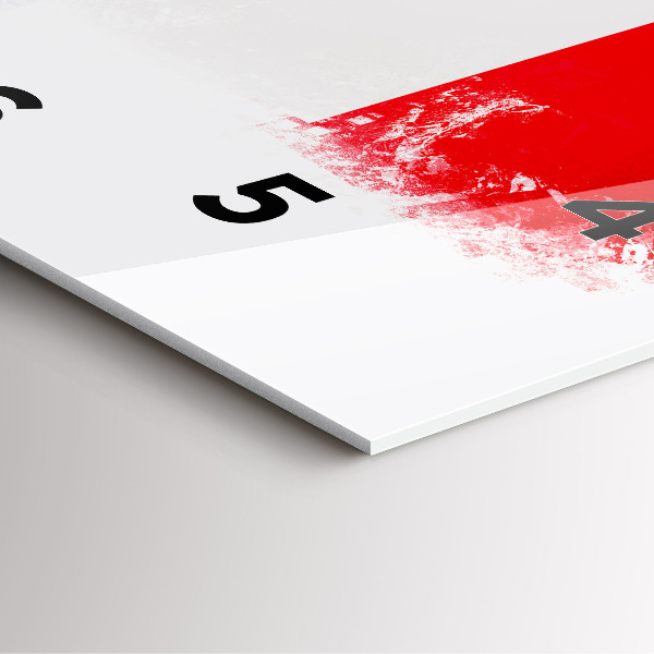 Skleněné hodiny čtvercové Vlajka Francie