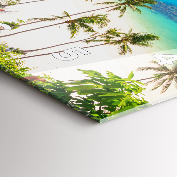 Skleněné hodiny čtvercové Národní park Thajsko