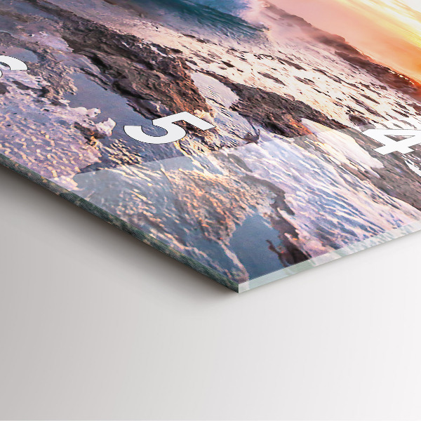 Skleněné hodiny čtvercové Gejzír na ostrově Island