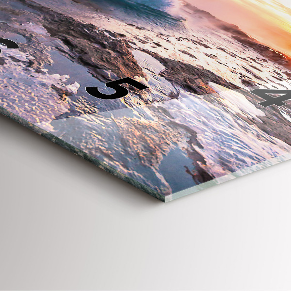 Skleněné hodiny čtvercové Gejzír na ostrově Island