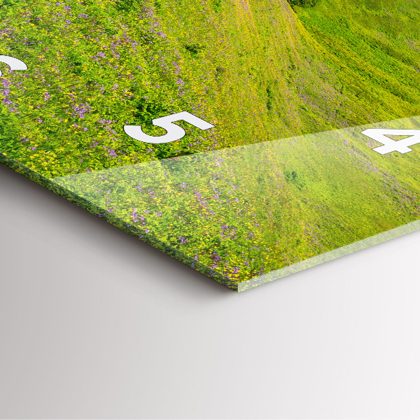 Čtvercové nástěnné hodiny Přírodní rezervace Hornstrandir Island