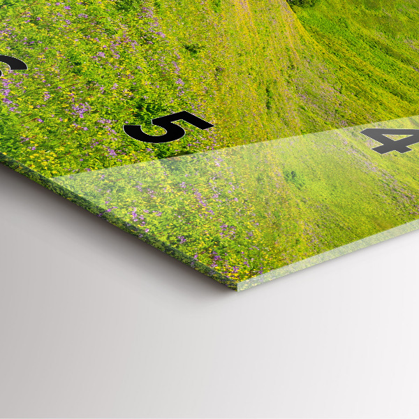 Čtvercové nástěnné hodiny Přírodní rezervace Hornstrandir Island