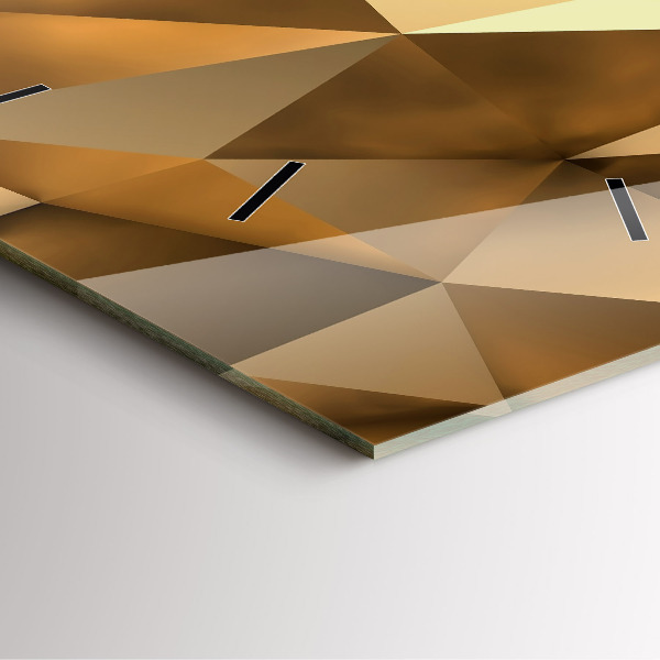 Skleněné hodiny čtvercové Geometrická textura