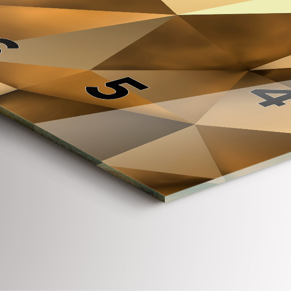 Skleněné hodiny čtvercové Geometrická textura