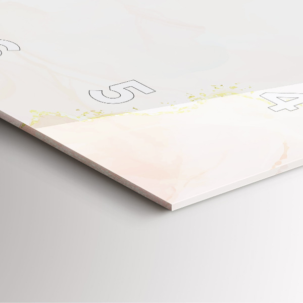 Čtvercové nástěnné hodiny Akvarelový mramor