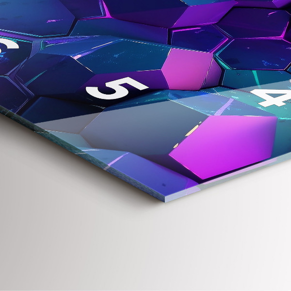 Čtvercové nástěnné hodiny Geometrické tvary